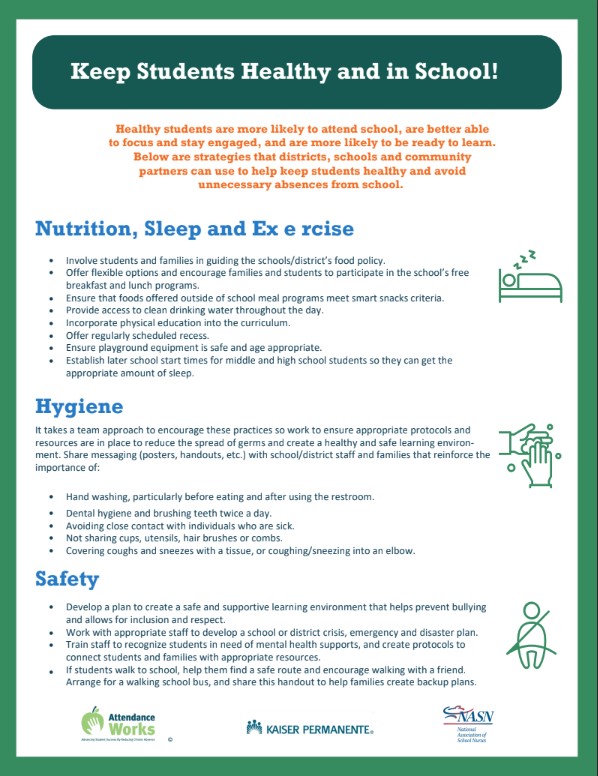Keep Students Heathy and in School